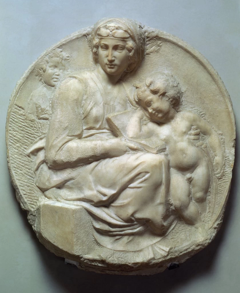 Madonna col Bambino e Giovannino - Tondo Pitti, Bargello Firenze